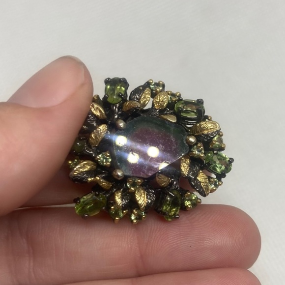 Watermelon Tourmaline Ring, Size 9 - Picture 9 of 12